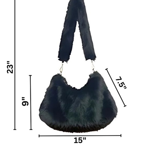 DEVORAH'S SECRET Beige Stylish Faux Fur Bag - Picture 3 of 3
